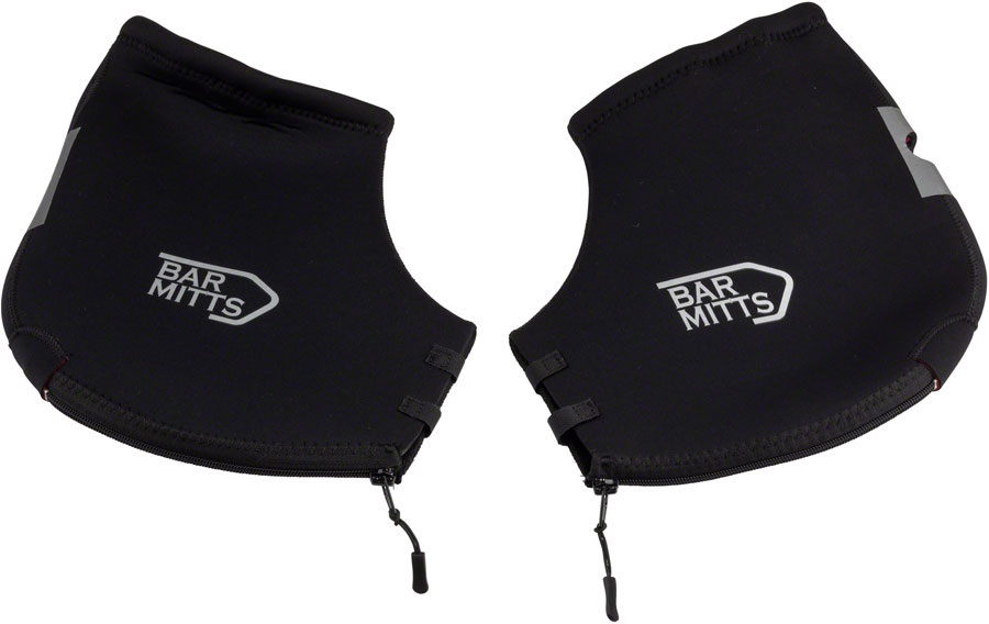 Bar Mitts Extreme Mountain/Flat Bar Pogies for Mirrors - Black, Small/Medium 