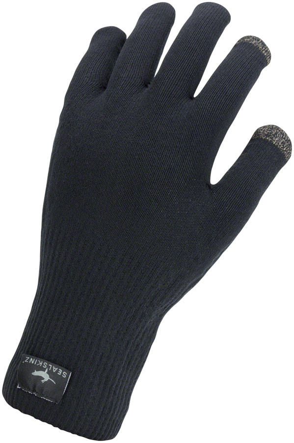 SealSkinz Waterproof All Weather Ultra Grip Gloves Black Full Finger Size Small
