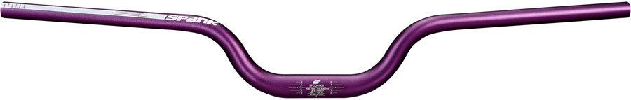 Spank SPOON 800 SkyScraper Handlebar - 31.8mm Clamp, 75mm Rise, Purple