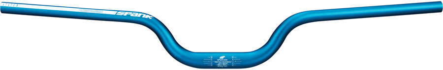 Spank Spoon 800 Handlebar - 31.8mm Clamp, 800mm, 75mm Rise, Blue