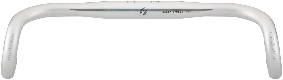Salsa Cowbell Deluxe Drop Handlebar - Aluminum, 31.8mm, 44cm, Silver
