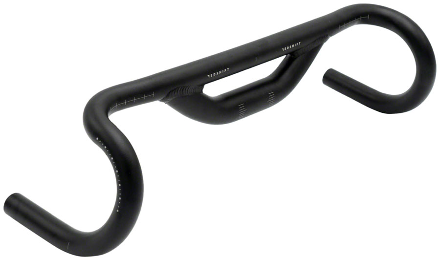 Redshift Sports Top Shelf Low Flare Road Drop Handlebar - Aluminum, 31.8mm, 50cm, 50mm Rise, Black