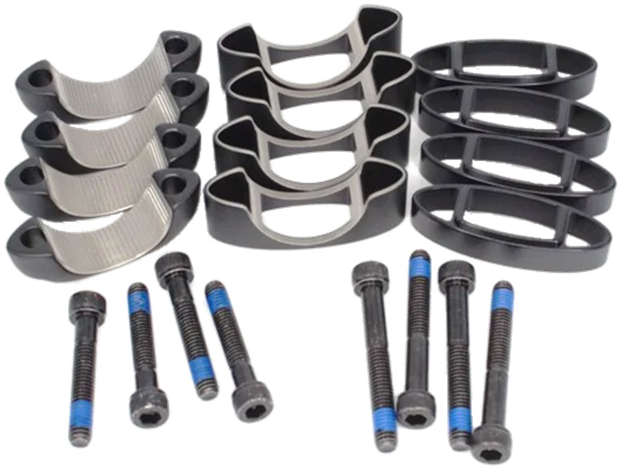 Vision Stack Spacer Kit, For TFE and TriMax Clip-ons, Stack Height Adjustment, Aero Bar Fit  Alloy