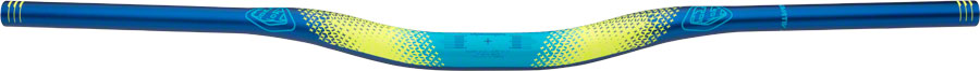TruVativ Descendant Troy Lee Design Al 800mm Width 25mm Rise, Starburst Cyan Blue/Black 