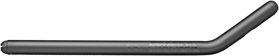 Profile Design 35a Aluminum Long 340mm Extensions, Shallow Ski-Bend, 22.2mm, Black