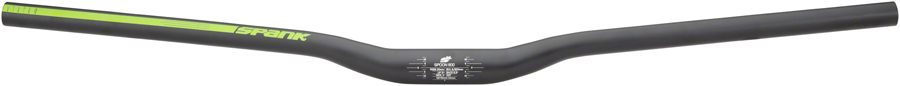 Spank Spoon 800 Handlebar - 31.8 x 800mm, 20mm Rise, Black/Green 