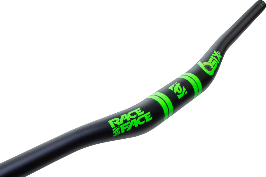 RaceFace SIXC Carbon Riser Handlebar: 35 x 820mm 20mm Rise Green 