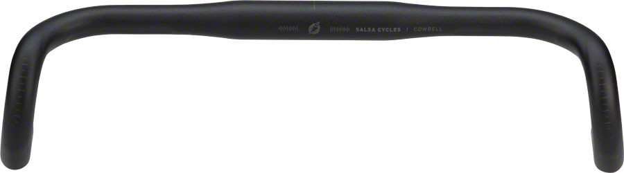 Salsa Cowbell Drop Handlebar - Aluminum, 31.8mm, 44cm, Black 