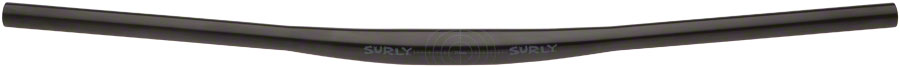 Surly Cheater Bar Handlebar - 31.8mm Clamp, 780mm Width, Flat, Chromoly, Black 