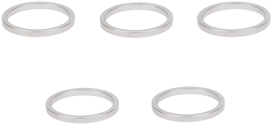 Wolf Tooth Precision Headset Spacer - 3mm, Raw Silver, 1 pc.