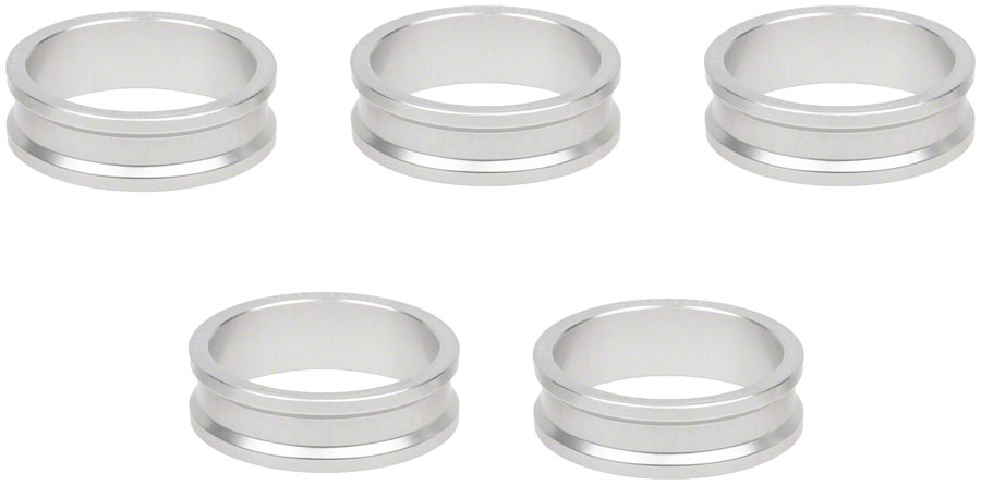 Wolf Tooth Precision Headset Stack Spacer - 10mm, Raw Silver, 1 pc. 