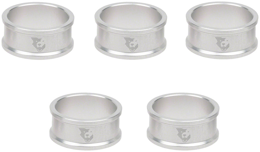 Wolf Tooth Precision Headset Stack Spacer - 15mm, Raw Silver, 1 pc. 