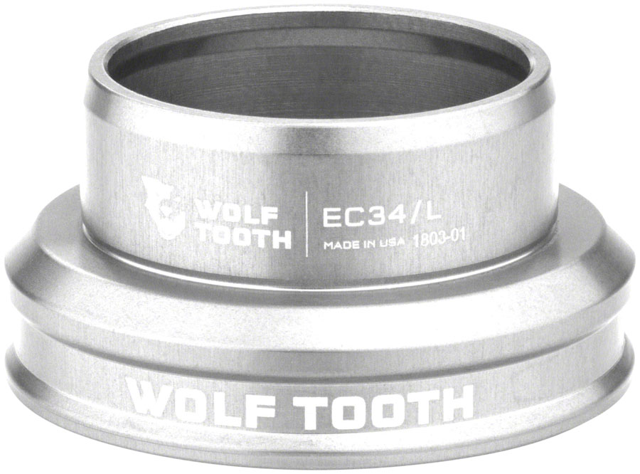 Wolf Tooth Premium Headset - EC34/30 Lower, Raw Silver 