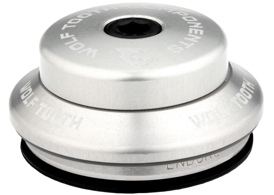 Wolf Tooth Premium Headset - IS41/28.6 Upper, 7mm Stack, Raw Silver 