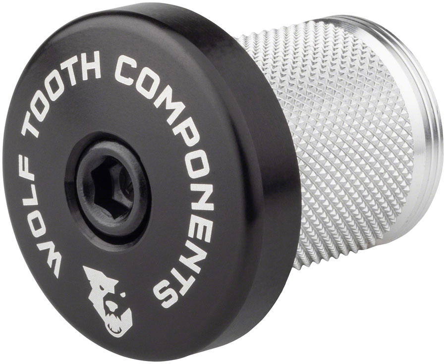 Wolf Tooth Compression Plug with Integrated Spacer Stem Cap, Black 