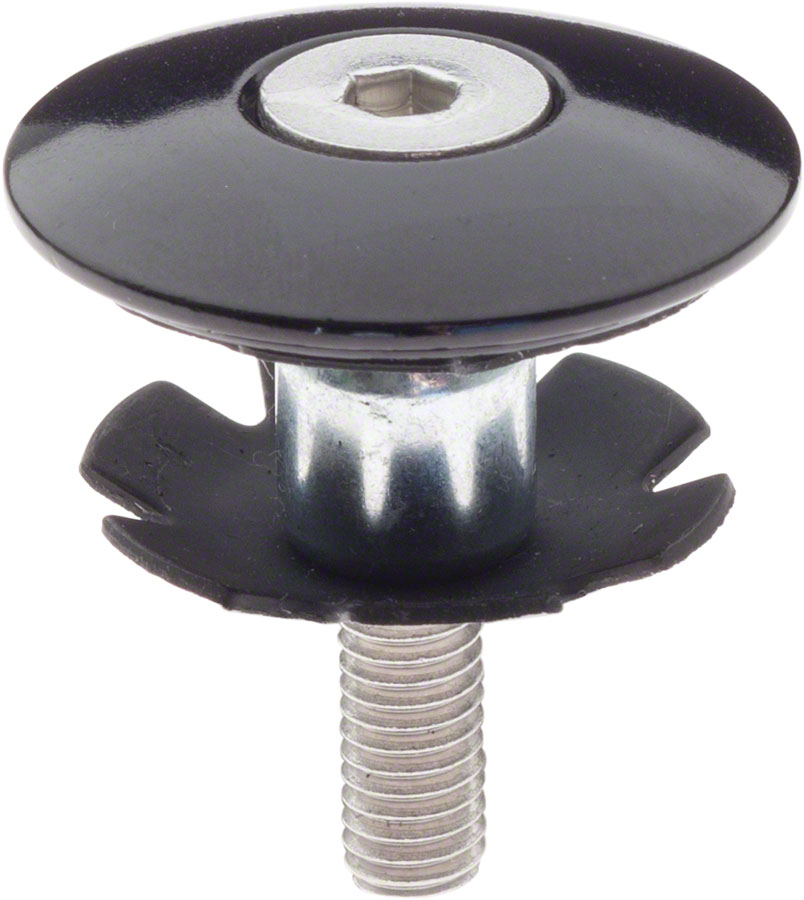 Problem Solvers Top Cap with Star Nut 1-1/8" Black 