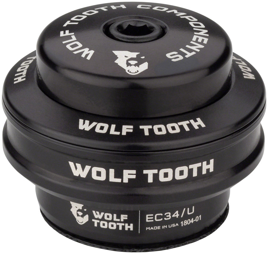 Wolf Tooth Premium Headset - EC34/28.6 Upper, 16mm Stack, Black 
