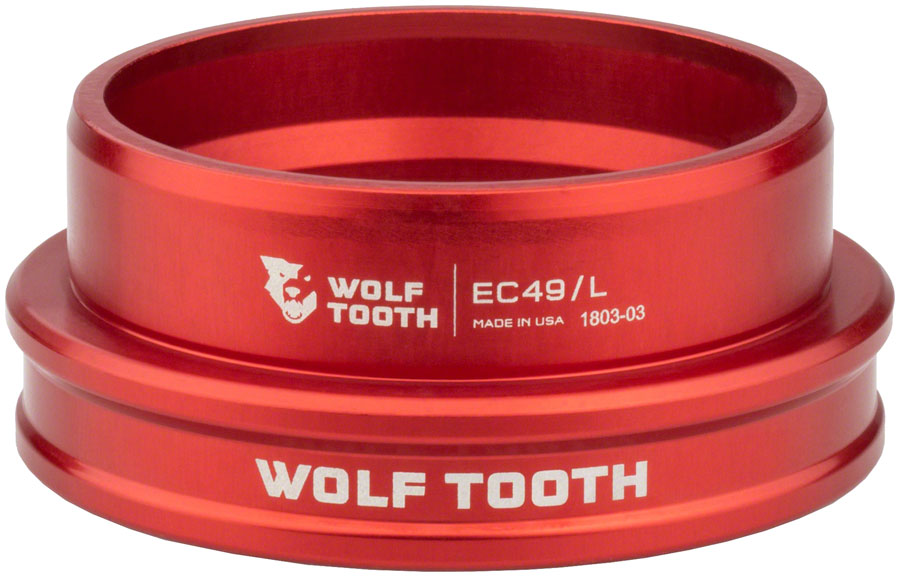 Wolf Tooth Premium Headset - EC49/40 Lower, Red 