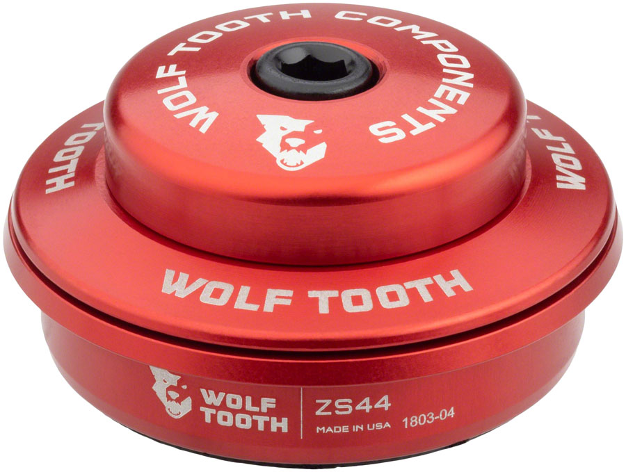 Wolf Tooth Premium Headset - ZS44/28.6 Upper, 6mm Stack, Red 
