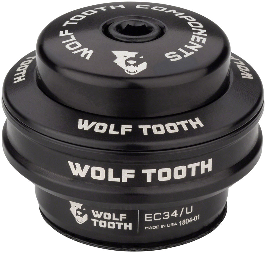 Wolf Tooth Performance Headset - EC34/28.6 Upper, 16mm Stack, Black 
