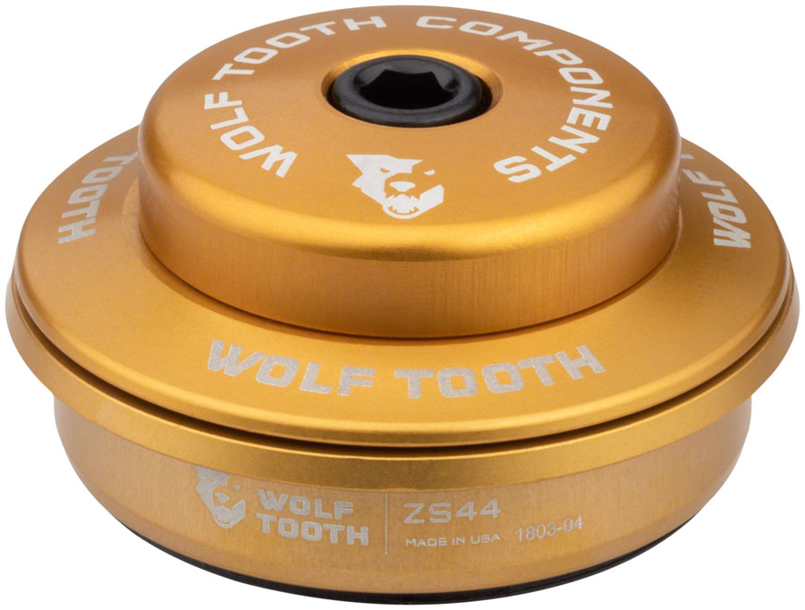 Wolf Tooth Premium Headset -ZS44/28.6 Upper, 6mm, Gold