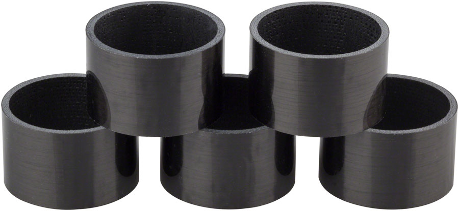 WHISKY 20mm UD Carbon Spacer Gloss Black 5-pack 