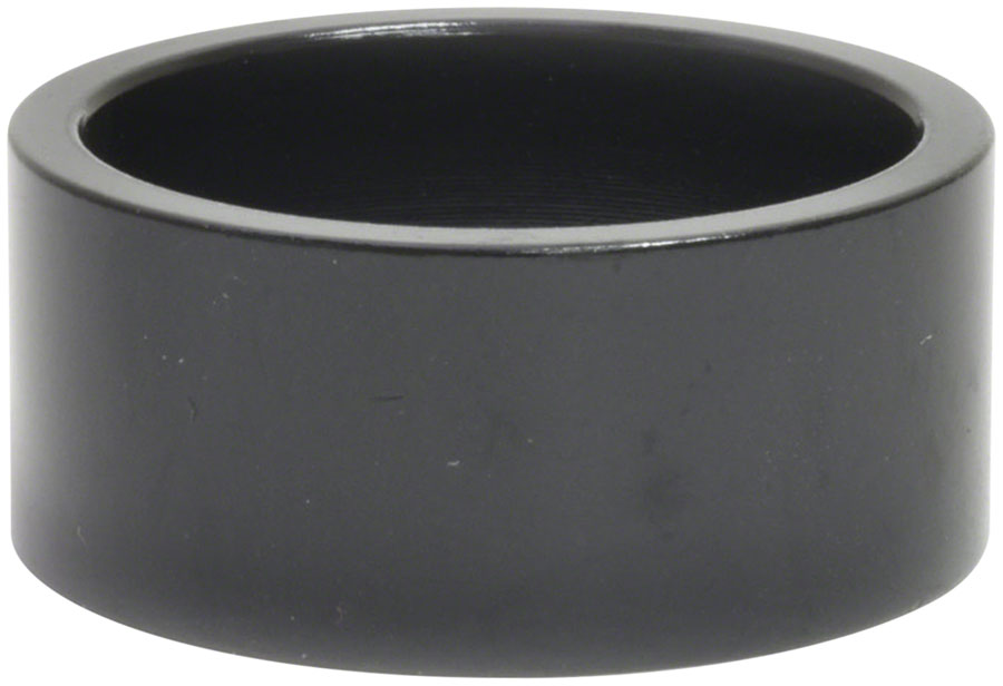 Wheels Manufacturing Aluminum Headset Spacer - 1-1/8", 15mm, Black, 1-each 