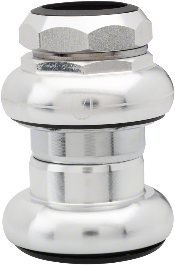 Velo Orange Threaded Headset - Caged Bearing, EC29 /25.4-24tpi Upper | EC29/27 Lower, Silver