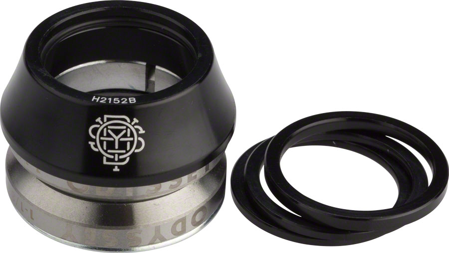 Odyssey Pro Conical Headset - Integrated, 1-1/8", 45 x 45, 12mm Stack, Black 