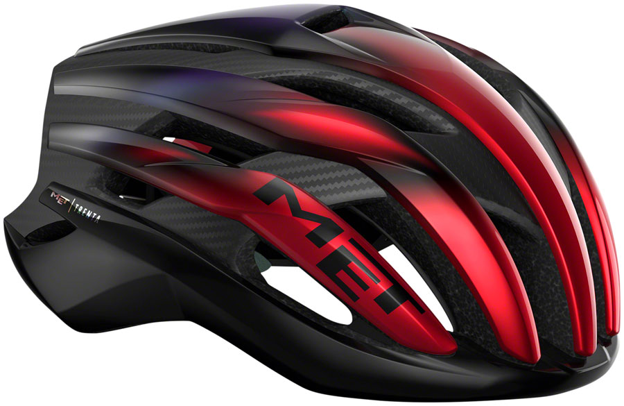 MET Trenta 3K Carbon MIPS Helmet - Red Iridescent, Medium 