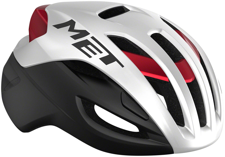 MET Rivale MIPS Helmet - White/Black/Red Metallic Matte/Glossy | Bikeparts.Com