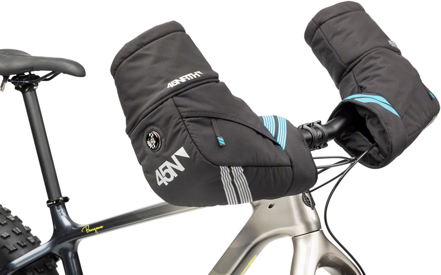 45NRTH Cobrafist Flat Bar Pogies - Black, One Size 