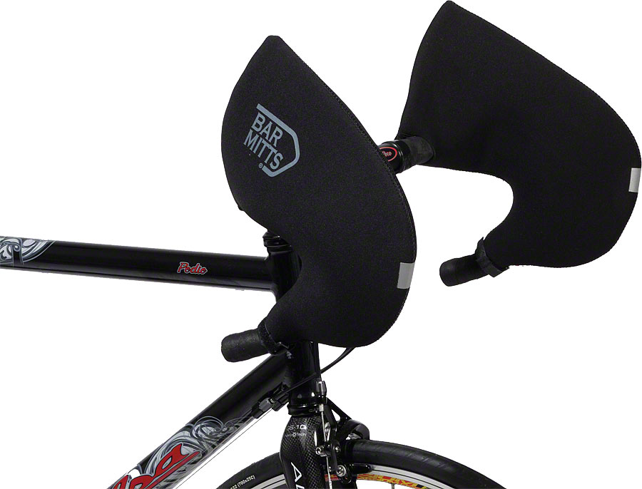 Bar Mitts Road Pogie Handlebar Mittens: Internally Routed Campagnolo/SRAM/Shimano MD Black
