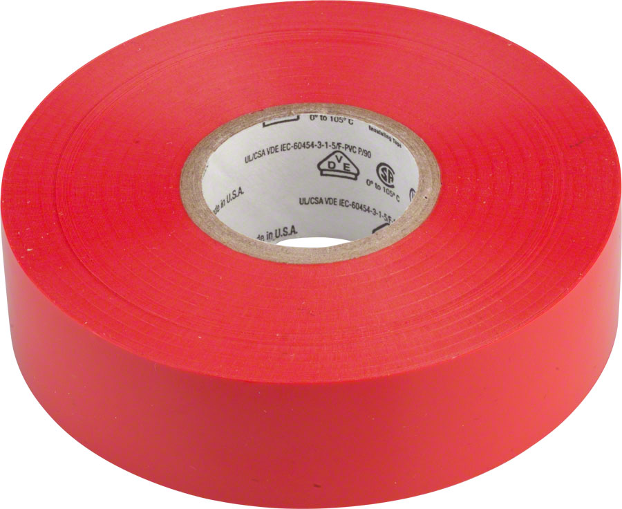 3M Scotch Electrical Tape #35 3/4" x 66' Red