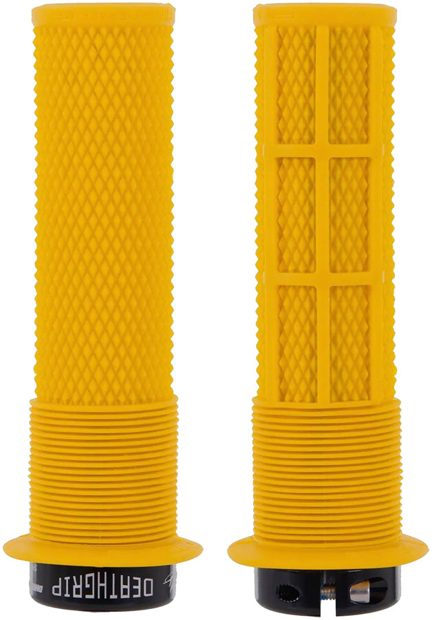 DMR DeathGrip Flanged Grips - Thick, Lock-On, Gum 