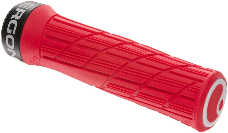 Ergon GE1 Evo Slim Grips - Risky Red, Lock-On 