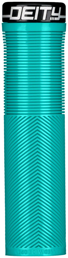 DEITY Knuckleduster Grips - Turquoise, Lock-On