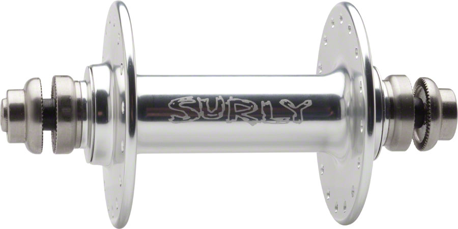 Surly Ultra New Non-Disc Front Hub - 9 x 1 x 100mm, Rim Brake, Silver, 32h 