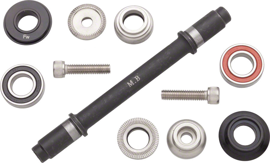 Surly Ultra New Hub Axle Kit for 120mm Rear Free/Free Black 