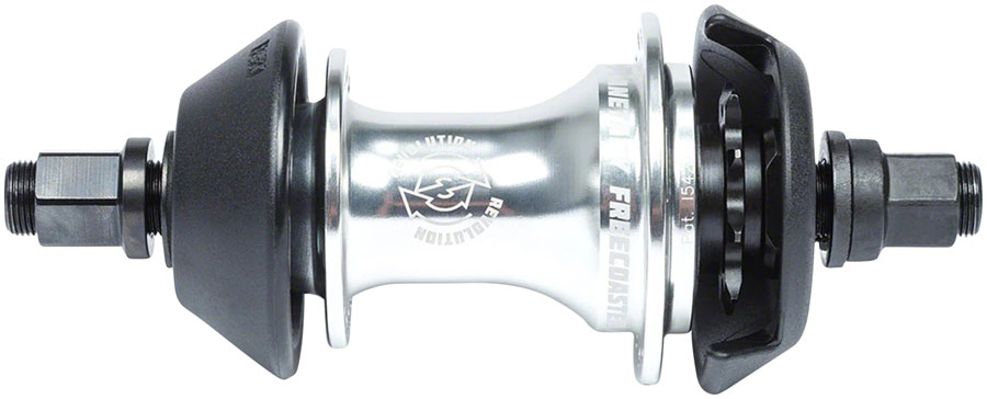 BSD Revolution Rear BMX Hub - 36H, Polished, Includes Hub Guards, LHD 