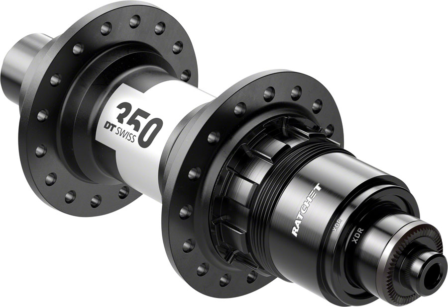 DT Swiss 350 Rear Hub - QR x 130mm, Rim Brake, XDR, Black, 24H, 36pt 