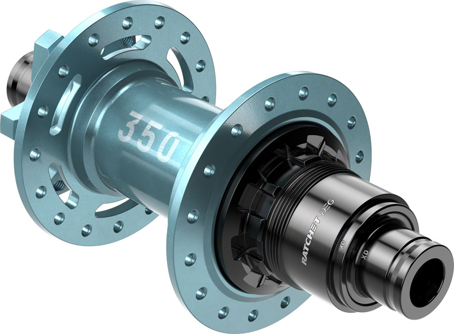 DT Swiss 350 DEG Rear Hub - 12 x 148mm, 6-Bolt, XD, Limited Edition Turquoise, 32H, 72pt