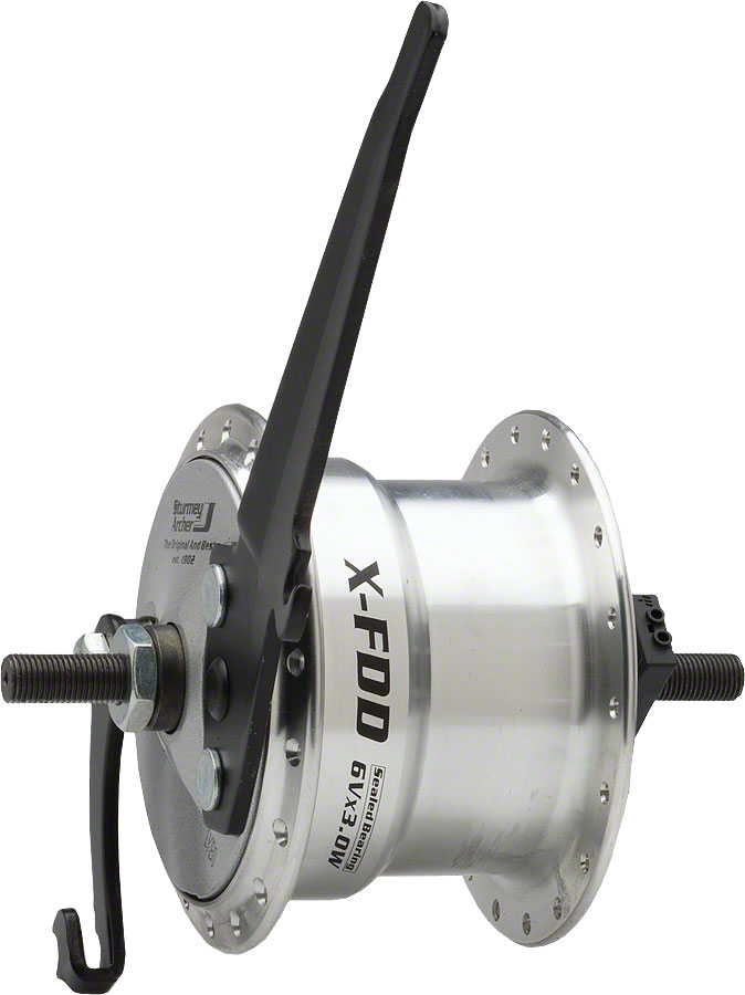 SturmeyArcher Dynamo Drum Front Hub 9 x 1 x 100mm Drum Brake Silver 36h