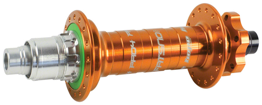 Hope Pro 4 Fatsno Rear Hub - 12 x 197mm, 6-Bolt, XD, Orange, 32H