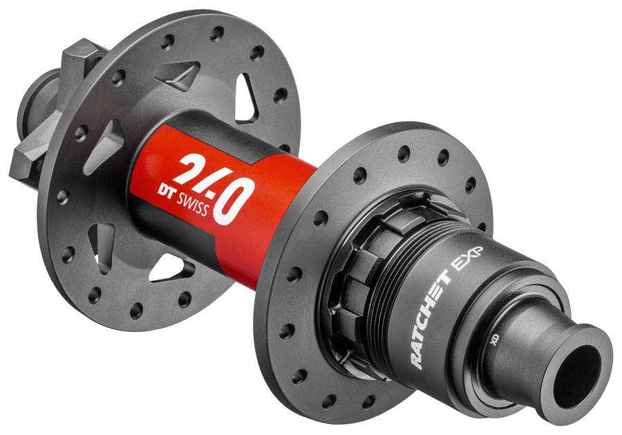 DT Swiss 240 EXP Rear Hub - 12 x 157mm, 6-Bolt, XD, Black/Red, 32H, 36pt 