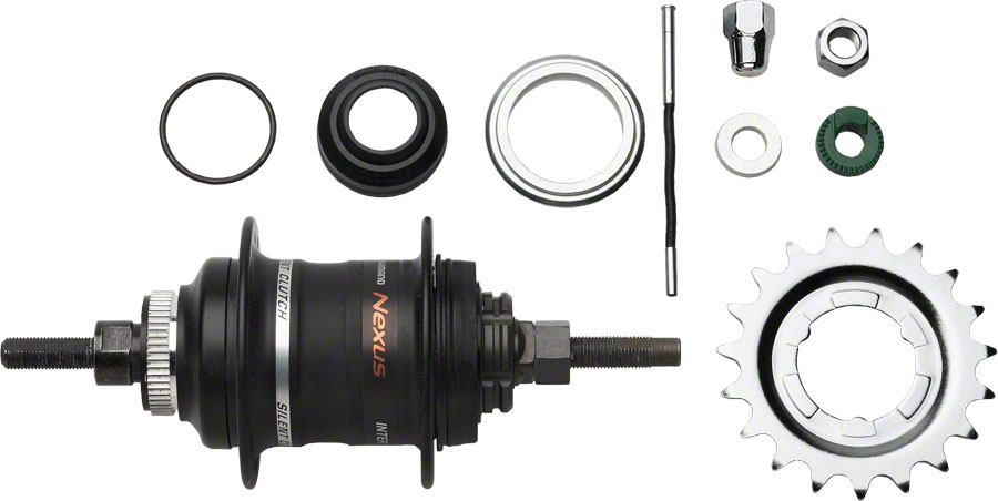Shimano Nexus SG-3D55 3-Speed Internally Geared Disc Brake 32h Rear Hub Kit, Small Parts Included






