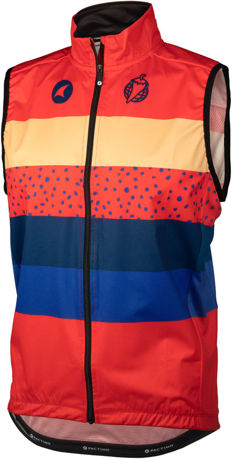 Salsa Team Polytone Men's Vest - Red, w/ Stripes, X-Large 