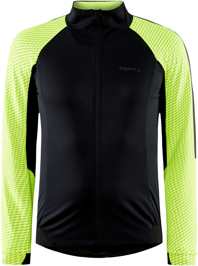 Craft ADV Bike Lumen Subz Jacket - Black/Flumino, Men's, Small 