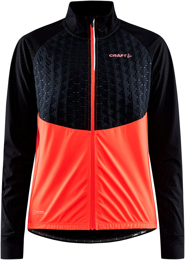 Craft ADV Bike Lumen Subz Jacket - Black/Shock, Women's, X-Large 