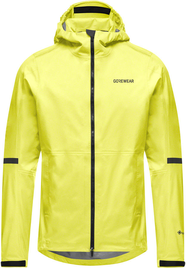Gorewear Lupra Gore-Tex 2.0 Hooded Jacket - Black/Neon Yellow, Men's, X-Large